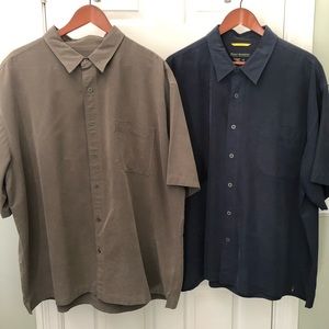 Two Men’s Royal Robbins XXL short-sleeve shirts